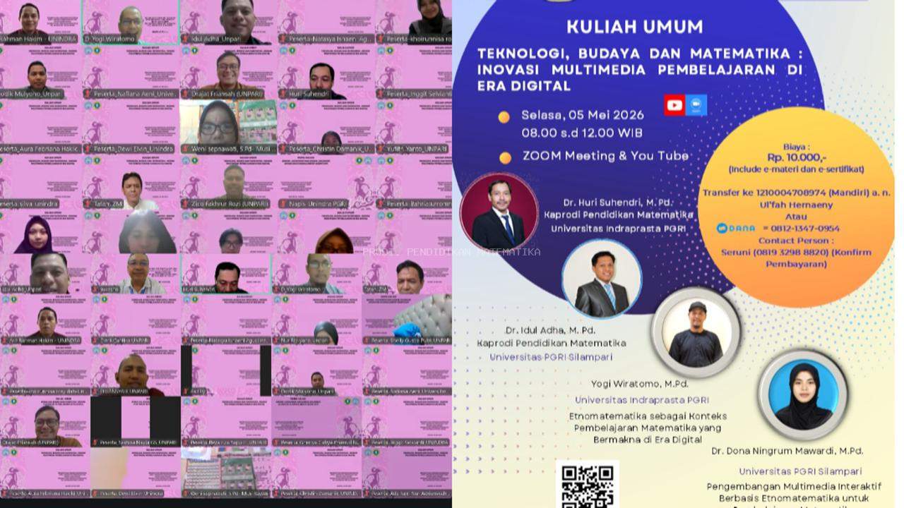 KULIAH UMUM: TEKNOLOGI, BUDAYA, DAN MATEMATIKA — INOVASI MULTIMEDIA PEMBELAJARAN DI ERA DIGITAL
